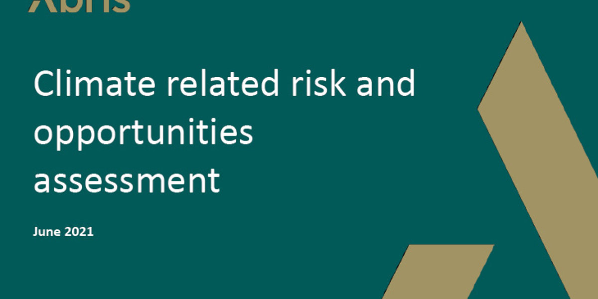 Climate related risk and opportunities assessment