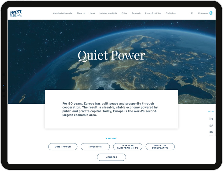Quiet Powder website