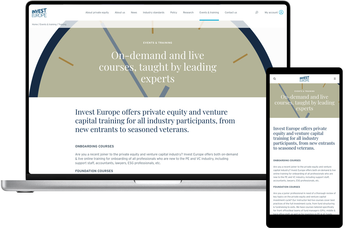 Training website