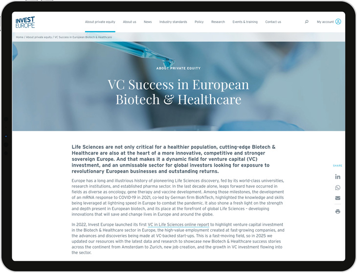 vc success in european biotech healthcare